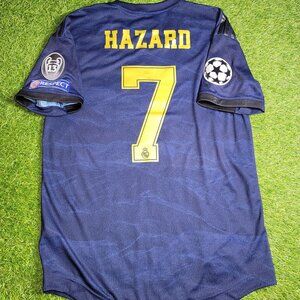 Hazard Real Madrid 2019 2020 CLIMACHILL PLAYER ISSUE Away Soccer Jersey Shirt M